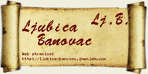 Ljubica Banovac vizit kartica
